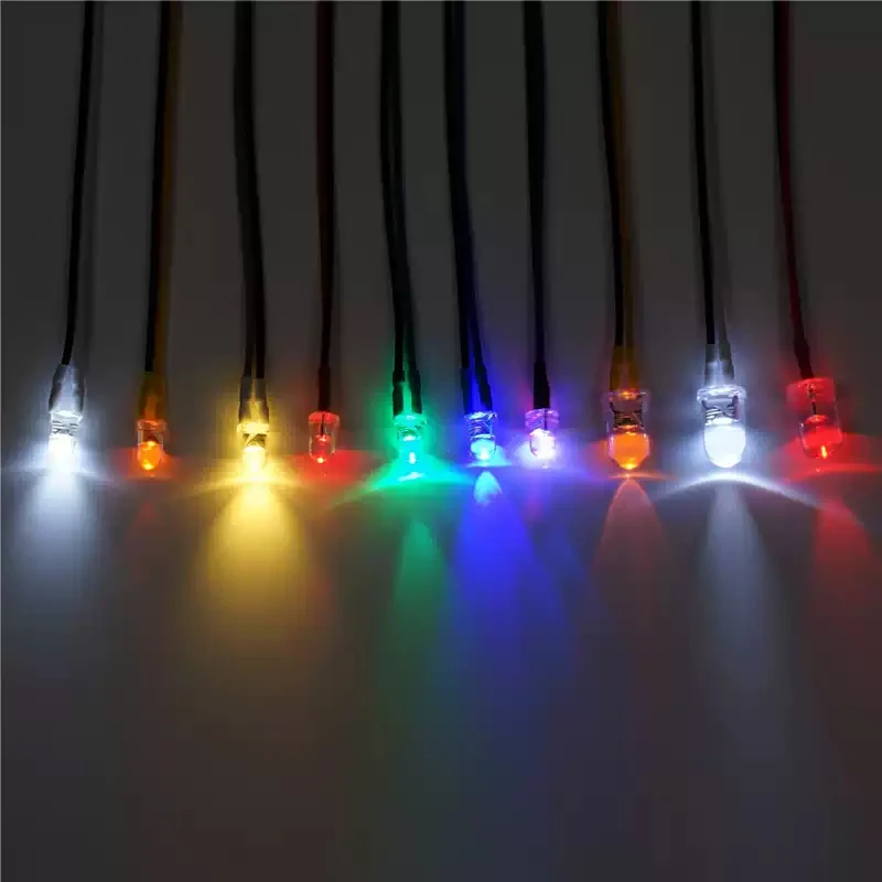 LED 3mm 5mm PH2.0 Plug Light Lamp Beads for 1/10 RC Crawler Car TRX4 Defender 1/14 Tamiya RC Truck For SCANIA 770S ForVOLVO BENZ