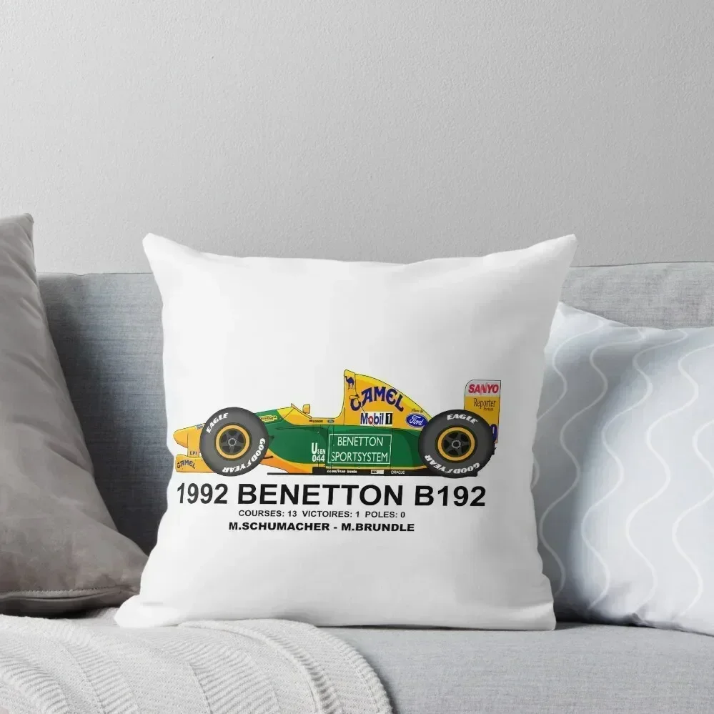 BENETTON B192 1992 Throw Pillow Anime Cusions Cover Cushions Cover pillow