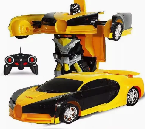Operación Simple niño transformar coche de control remoto robot coche de juguete para niños regalo de cumpleaños de Navidad