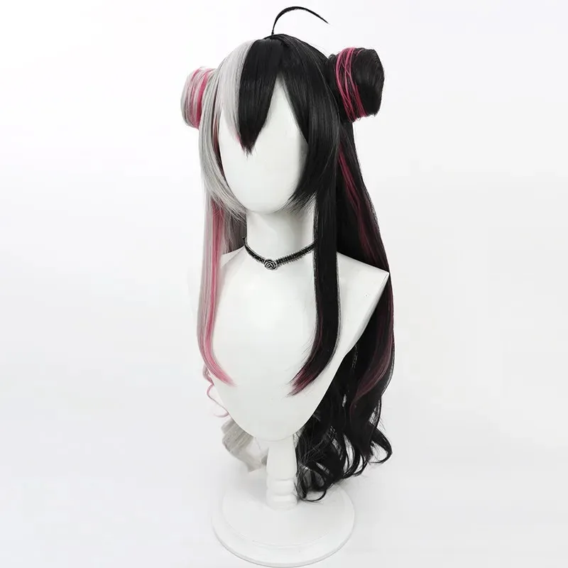 2025 aaa VTuber 요미 레나 코스프레 가발 헤어 번 게임 캐릭터 할로윈 카니발 파티 의상 가발 내열성 합성 헤어