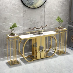 Entryway Corner Living Room Table Modern Nordic Metal Gold Table Design Office Tavolino Soggiorno Moderno Hallway Furniture