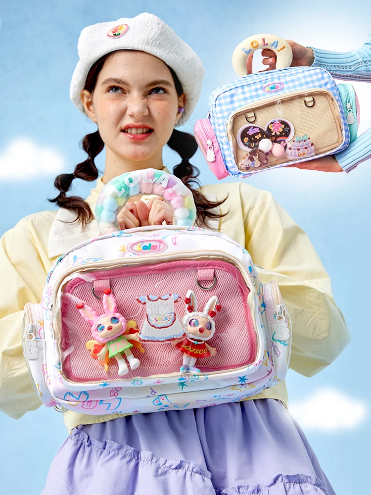  Design Robot Pain Bag Sweet Girl Large Capacity Crossbody Bag School out Pain Bag Youthful Cartoon Polyester Backpack
