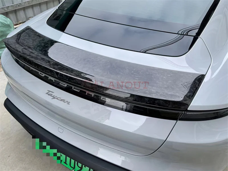Suitable for New Porsche Taycan Modified Small Enveloping Carbon Fiber Massy Tail