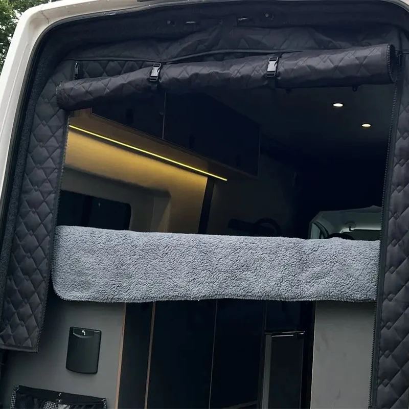 RV Insulated Thermal Screen Cover For Rear Barn Door Or Tailgate For Fiat Ducato/Peugeot Boxer/Citroen Relay 2006+ Ram Promaster view 4