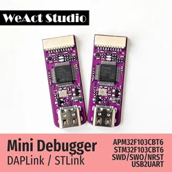 Weact mini depurador daplink stlink v2.1 swd usb para módulo uart