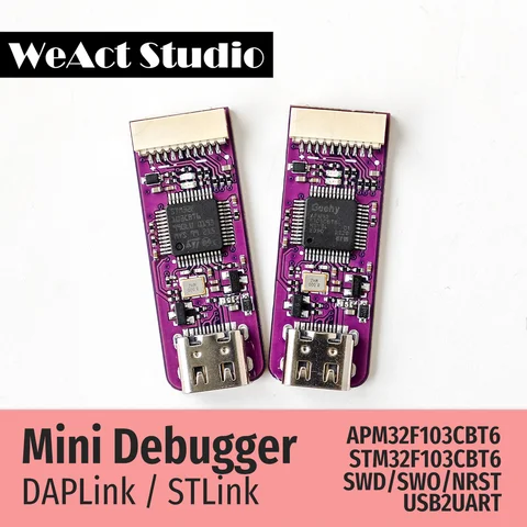WeAct Mini Hata Ayıklayıcı DAPLink STLink V2.1 SWD SWO USB'den Uart Modülüne