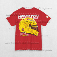 2025 Motorcycle Racing Lewis Hamilton's Ferrari F1 T-shirt # 44 Men Women Casual Fashion Tee Summer Breathable Speed Sweatshirt