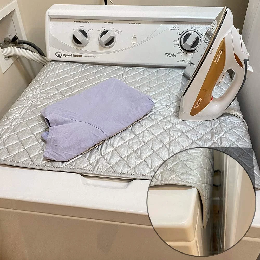 Portable Ironing Mat Blanket (Iron Anywhere) Ironing Board Replacement, Iron Board Alternative Cover, Dryer Heat Resistant Mat