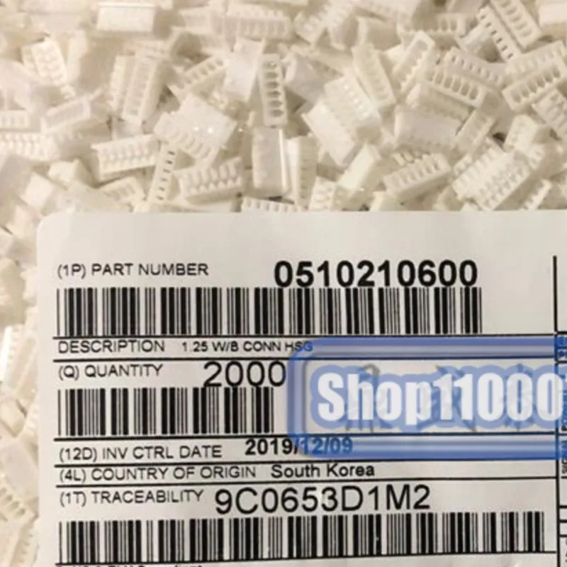 100pcs/lot 51021-0600 510210600 Plastic shell 6P 100% New and Original