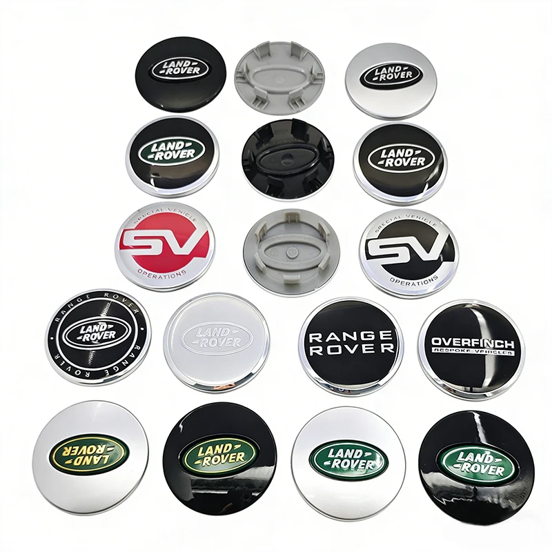 4 pièces de capuchons de moyeu de roue de voiture en ABS de qualité supérieure de 62 mm avec emblème pour Range Rover L322 L405 Evoque Discovery Velar SVR Accessoires