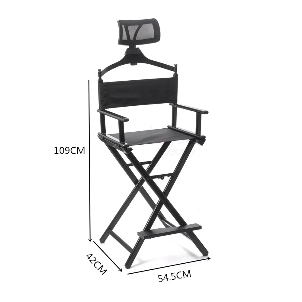 product portable makeup chair aluminum alloy canvas back chair special folding director chair for the studio crew with