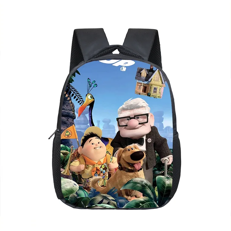 12 inch Disney Movie Up School Bag Kindergarten Children School Backpack Cartoon Girl Boy Primary Bookbag Backpack Mochila