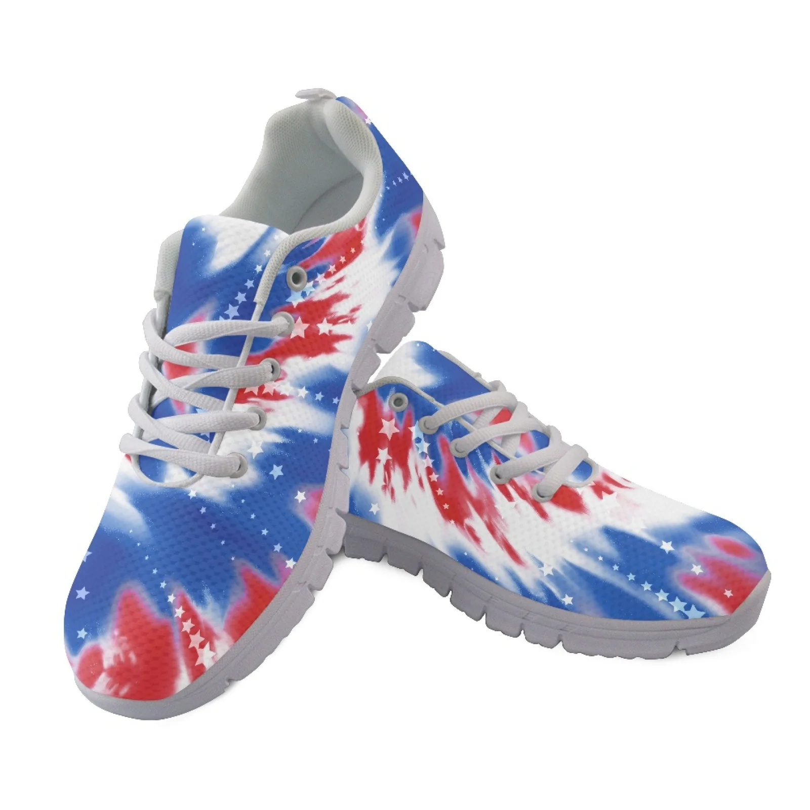 Coloranimal Tie-dye Star Breathable Running Sneakers for Women Mesh & EVA Sole Women Sneakers for Walking