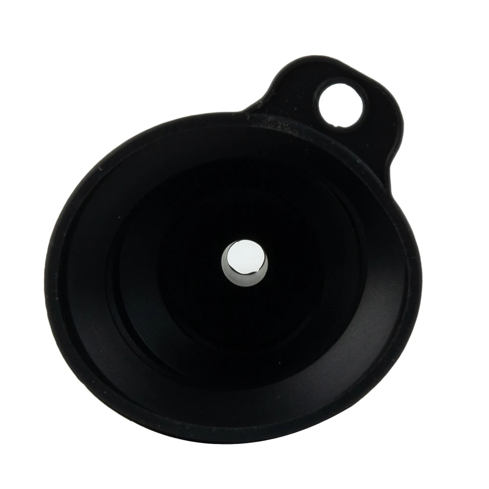 Car Funnel Collapsible Silicone Oil 12g Wash Coolant 7cmX6cm Black Filler Screen Silicone Supplies -20°C To 220°C