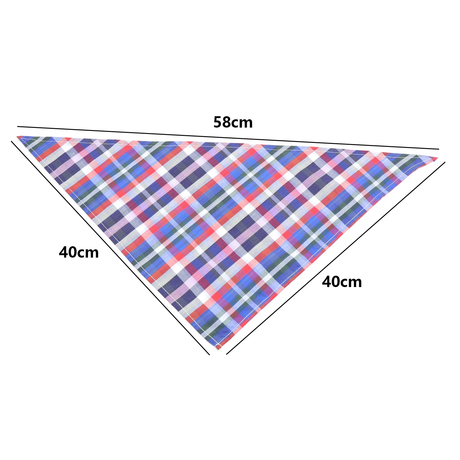 30/50pcs Cotton Plaid Dog Bandanas Thin Style Small Large Dog Scarves Bibs Collar Pet Dog Accessories