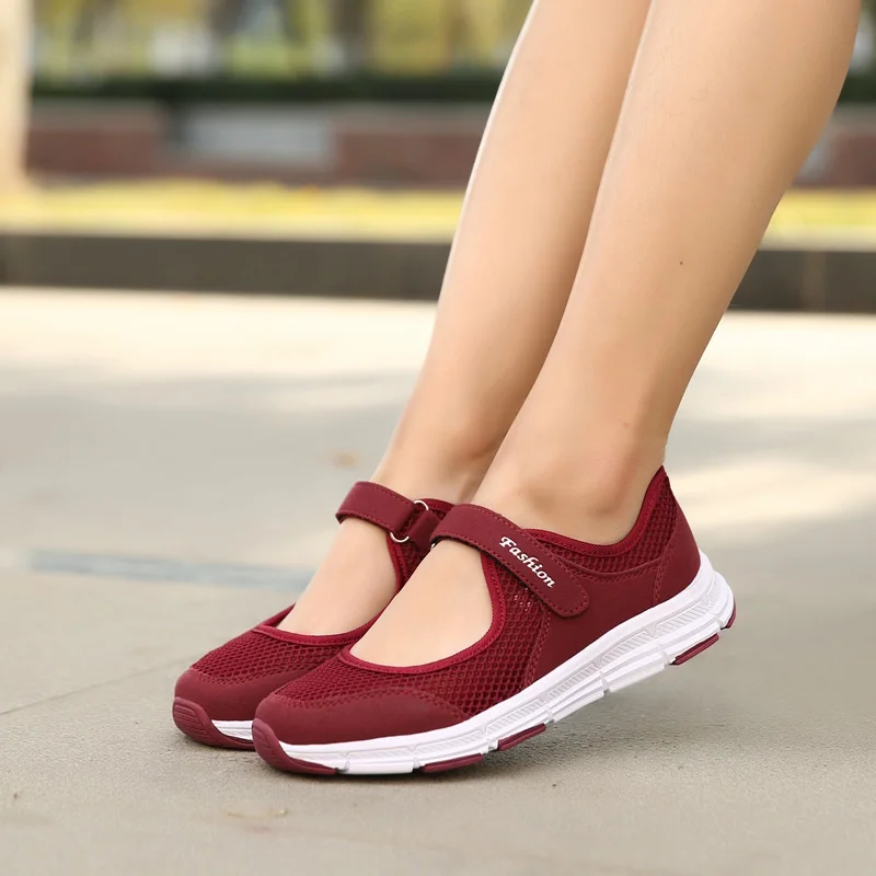 Women Casual Fashion Shoes Breathable Flat Sneakers Size 35-42