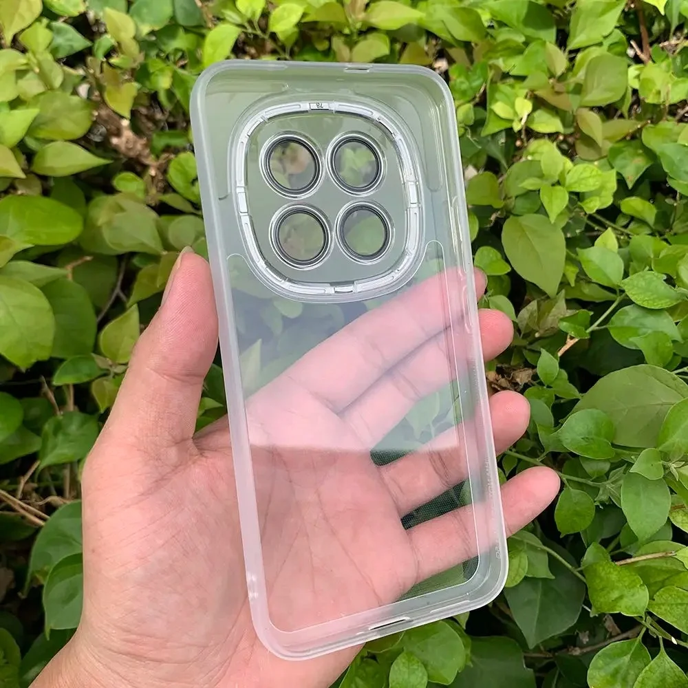 حافظة لهاتف شاومي ريدمي نوت 14 برو 13 14 برو بلس 14S 13R 5G فاخرة Magsafe غطاء شفاف مقاوم للصدمات من السيليكون المغناطيسي