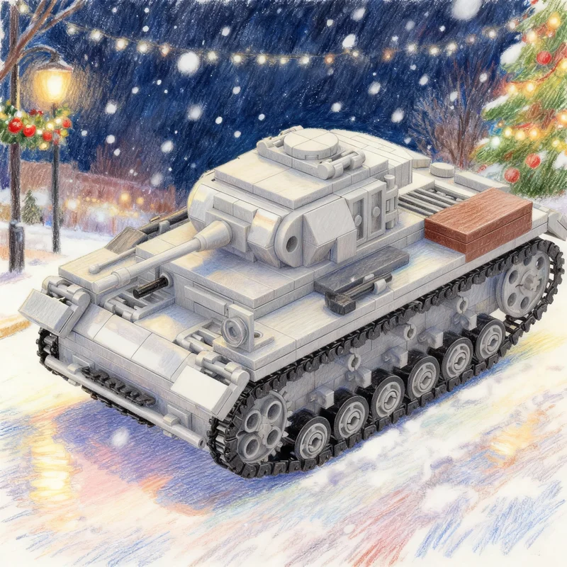 

497pcs MOC Panzer III Ausf L Creator Expert Model Building Blocks Creative Gift DIY Display Decor Adult Premium Kids Desk Home