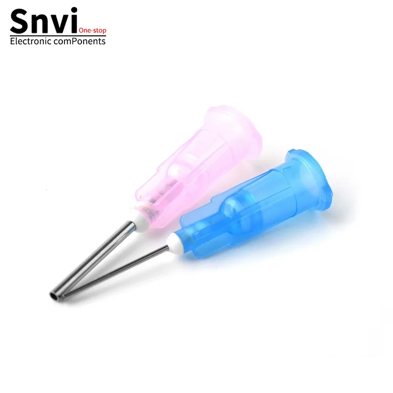Stainless Steel Luer Lock Dispensing Needle, Precision Dispensing Needle, Industrial Glue Injection Flat-Tip Needle, Plastic-Ste