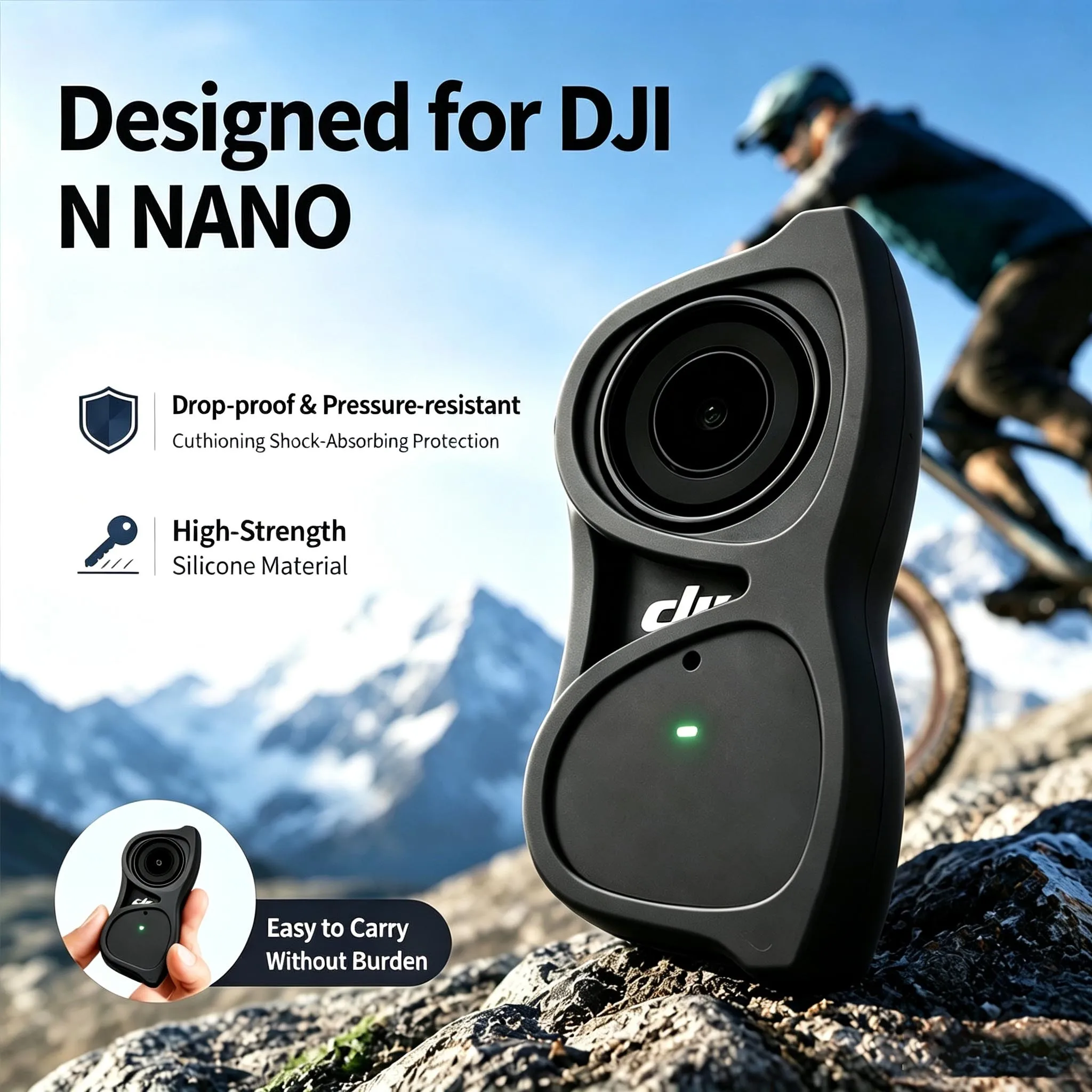 Para DJI OSMO Nano, Estuche Protector Original Creativo para Gafas de Sol, Carcasa de Silicona Suave para Protección de Lentes