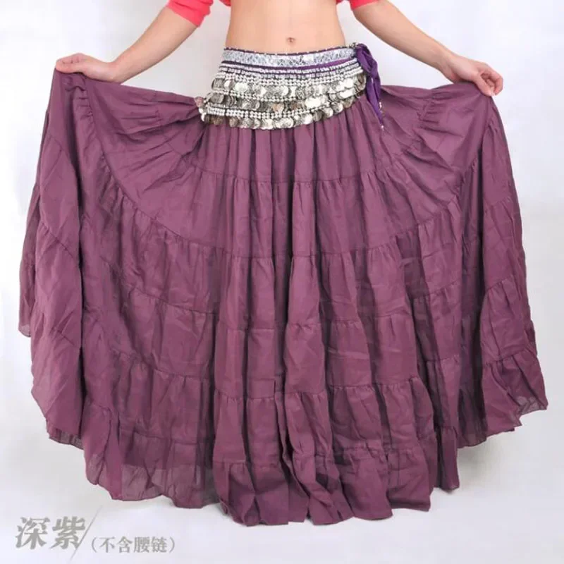 플러스 사이즈 보헤미아 스타일 밸리 댄스 스커트, 섹시한 부족 댄스 스커트, 38 인치 길이 집시 훈련 스커트, 다양한 색상 도매!