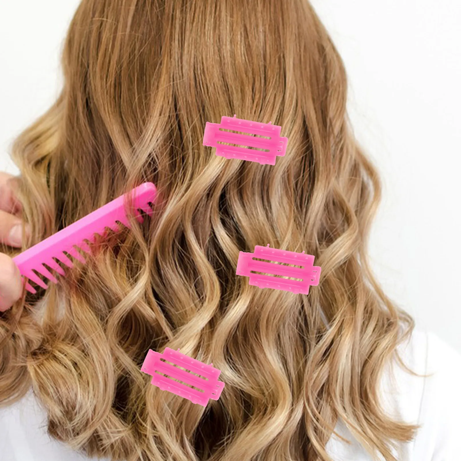 

1Set Perm Rods Set Flexible Plastic Curl Tubular Twist Rods for All Hair Types Easy DIY Wavy Curls No Damage Perm Kit Hair