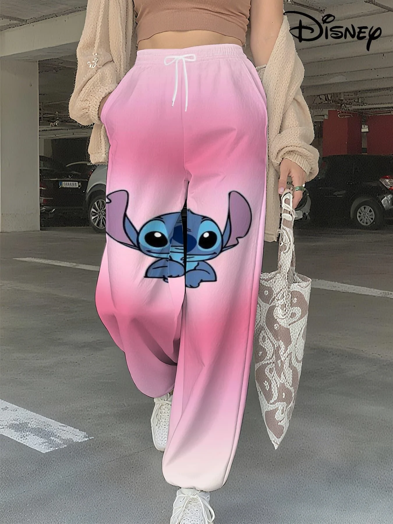 ديزني الرسوم المتحركة الكرتون الحلو كول العصرية المرأة المتفجرة الشارع الربيع والخريف نمط الكاحل السراويل المتضخم المرأة الكبار #3