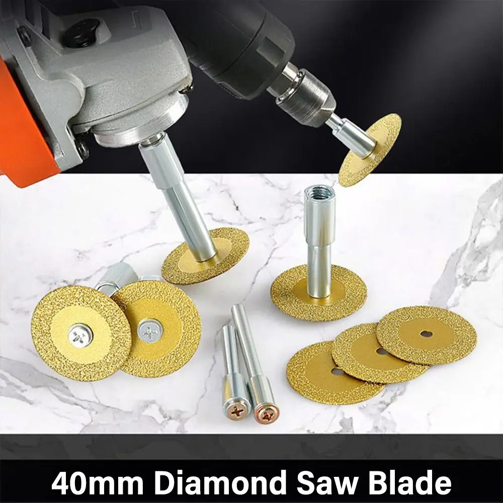 Practical Brazing Diamond Cutting Disc 40mm Diamond Saw Blade Beautiful Seam Clean Tool Electric Drill