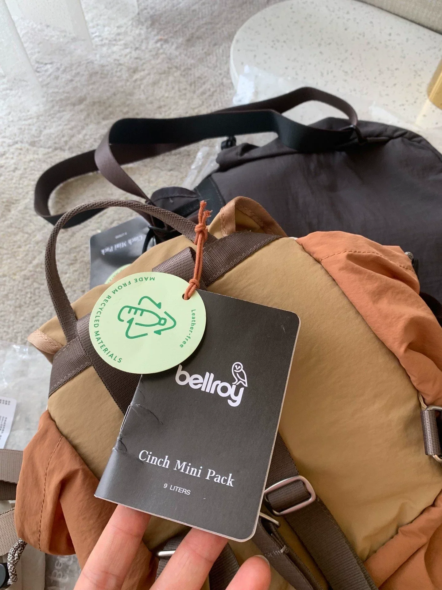 Bellroy Cinch Minipack 9L Water-Resistant Lightweight Mini Backpack Casual Daypack Unisex Outdoor Travel School Bag Purse