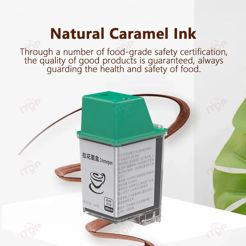 ITOP Coffee Printer Latte Art Printing Machine Food-Grade Natural Caramel Ink Barista Printer