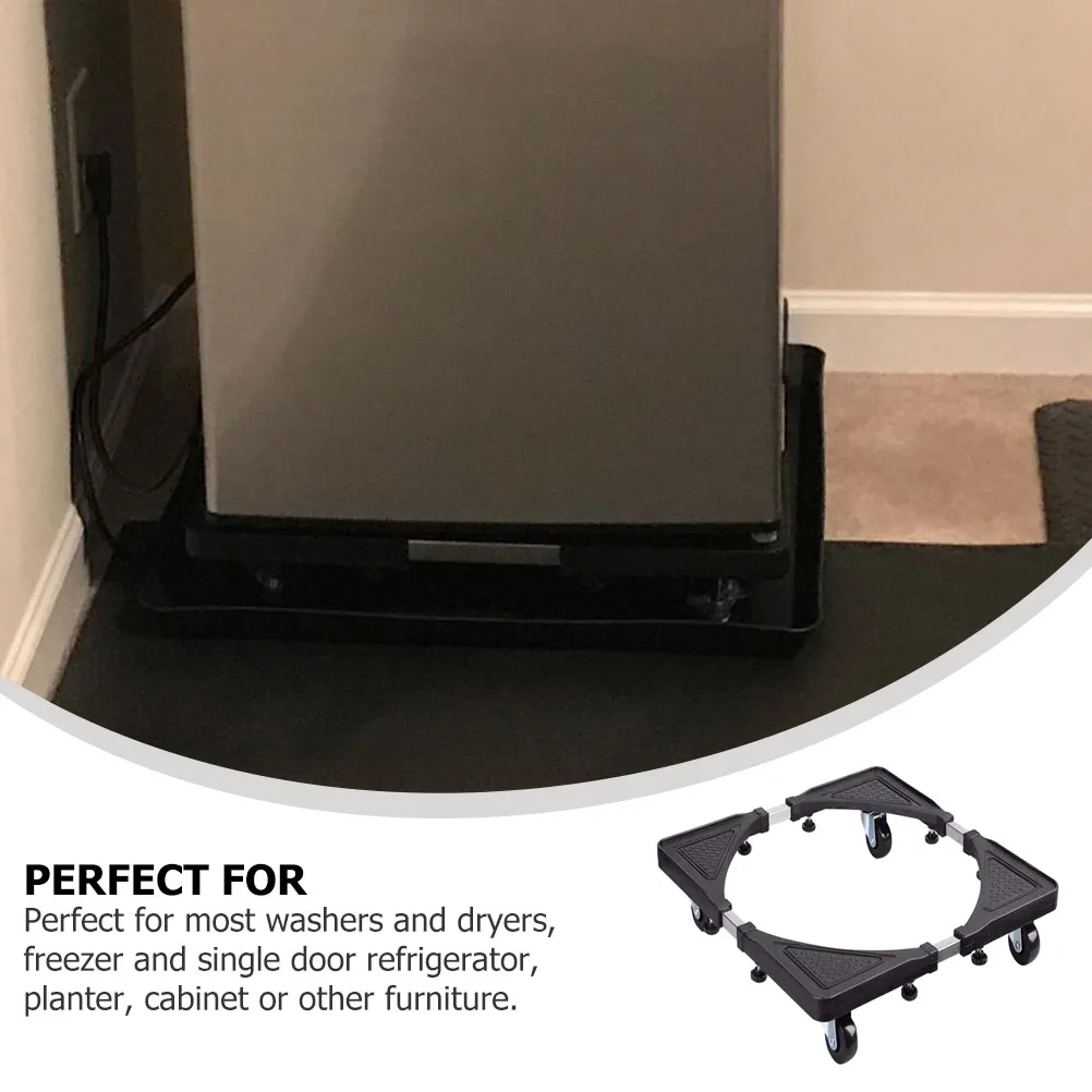 

Elevated Wheel Mobile Bracket Fridge Dryer Base Washing Machine Appliance St Office Stainless Steel Plastic 360 Degree Locking