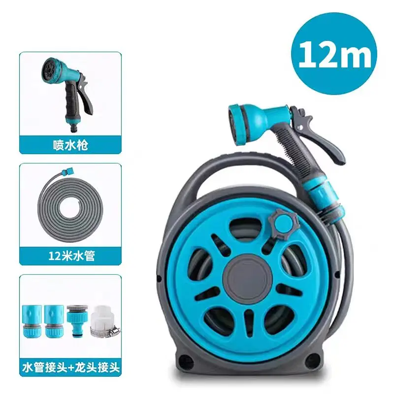 

Long Service Life Storage Water Pipe Cart Car Cleaning Tools Hose Cart Flexible Retractable Water Pipe Truck Garden Hose Reel