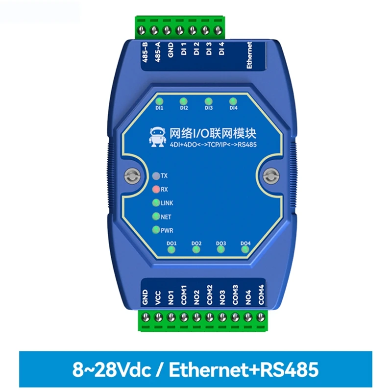 TKOH-ME31-AXAX4040 Modbus Gateway 4DI + 4DO CDEBYTE Iot Ethernet I/O Modem Servidor TCP RJ45 RS485 Módulo de controle de aquisição
