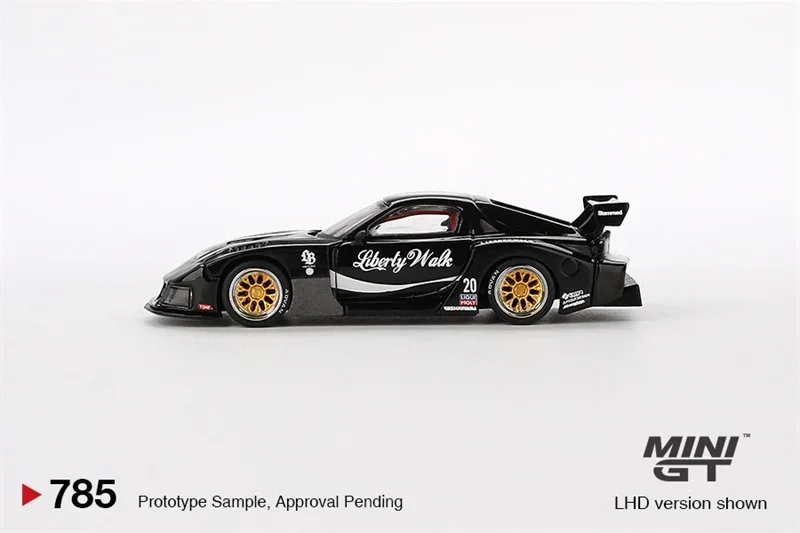 MINI GT 1:64 RX-7 LB-Super Silhouette Liberty Walk Black LHD Diecast Model Car