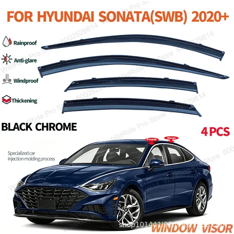 Window Visor Applicable to Overseas Version for Hyundai SONATA 2020 and Up