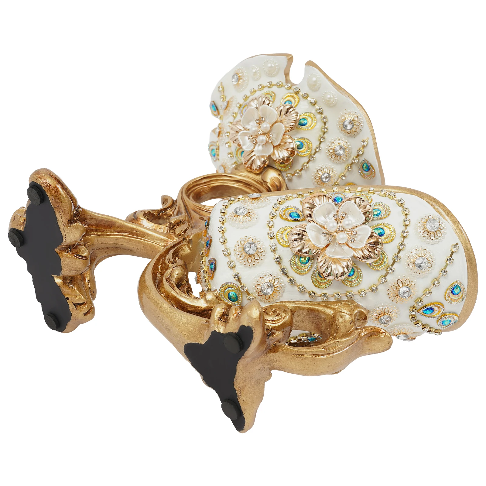 ชั้นวางไวน์เรซิ่นสีแดงสำหรับวางบนโต๊ะ ที่วางขวดไวน์ ของตกแต่งกลางโต๊ะ แท่นโชว์ไวน์ ขนาด 11.4*6.5*8.66 นิ้ว