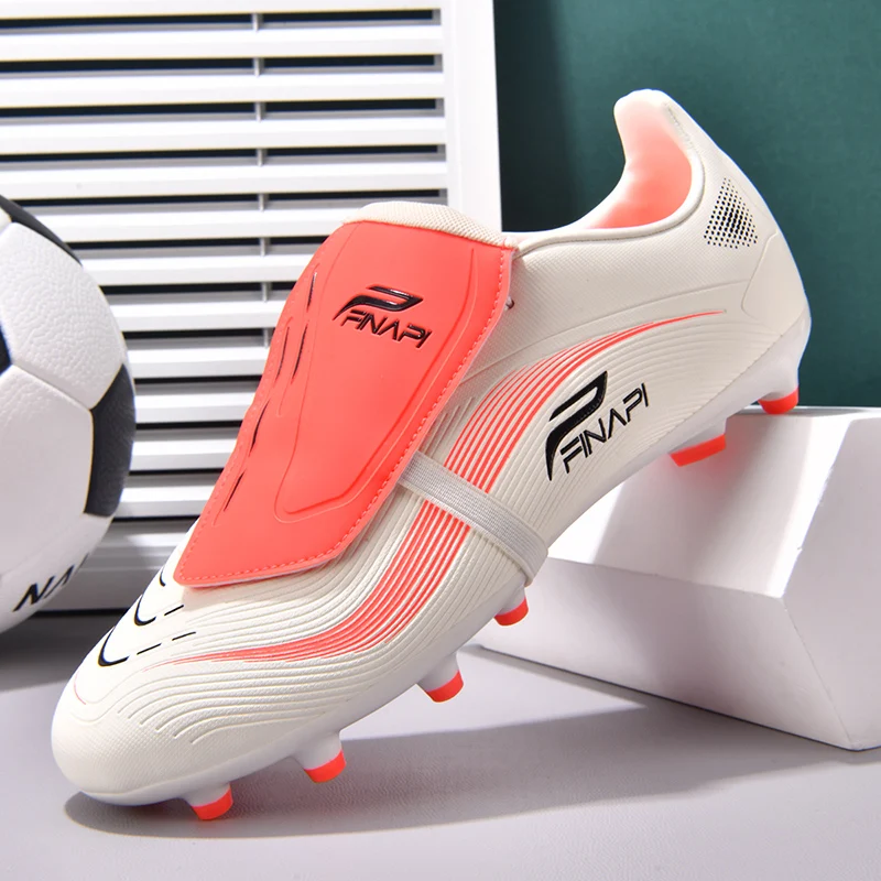 

Новые мужские футбольные бутсы: нескользящие, высококачественные, для игры на траве, с высоким верхом, для футзала, для матчей, для зала и улицы, хит продаж