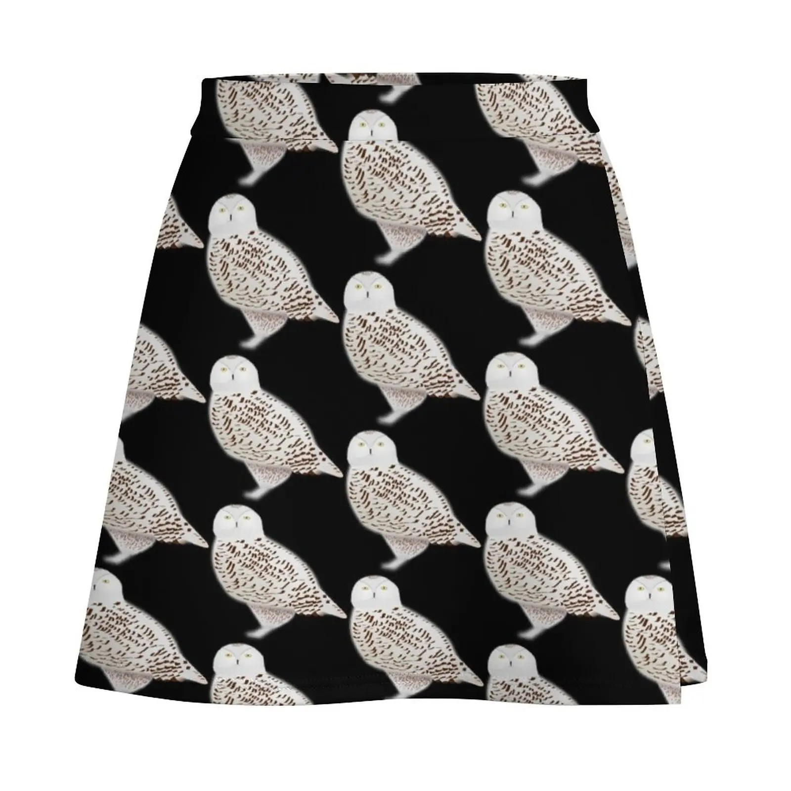 Snowy owl Mini Skirt night club women luxury women skirts Mini Skirt