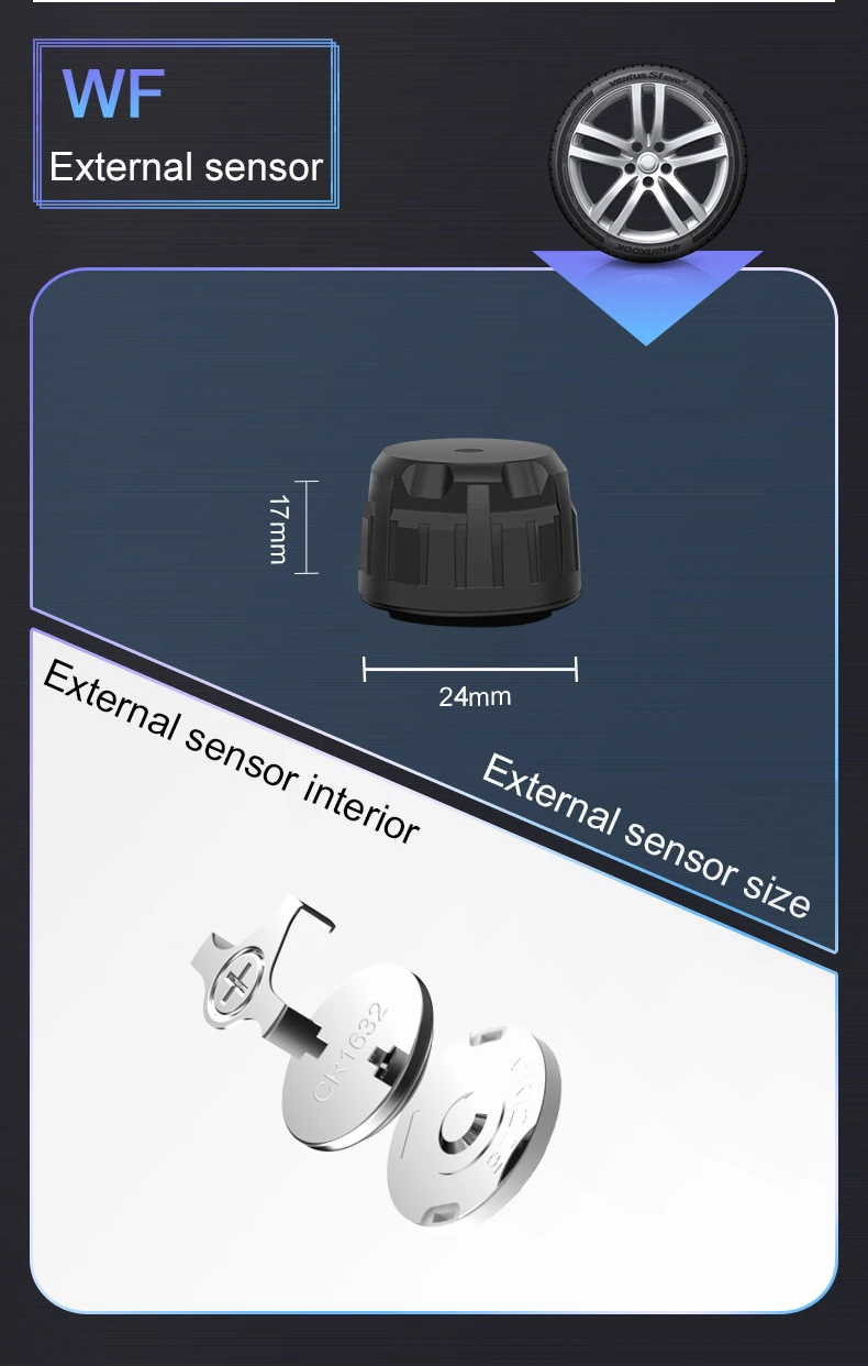 CAR EUD Rv Truck Trailer Tpms للشاحنات الخارجية الداخلية Tpms