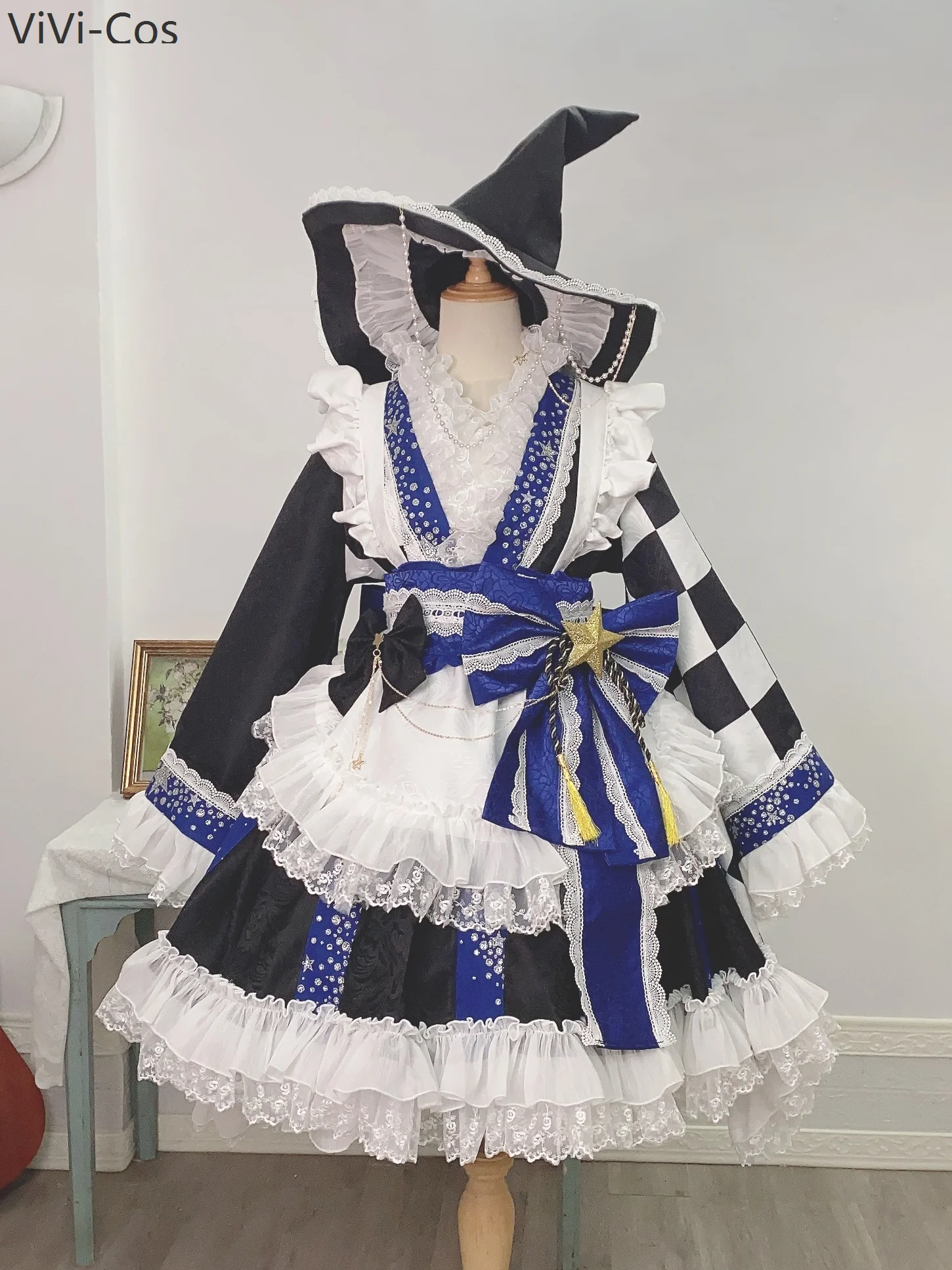 Touhou Project Kirisame Marisa Customize Dress Cosplay Costume Cos Game Anime Party Uniform Hallowen Play Role Clothes Clothing