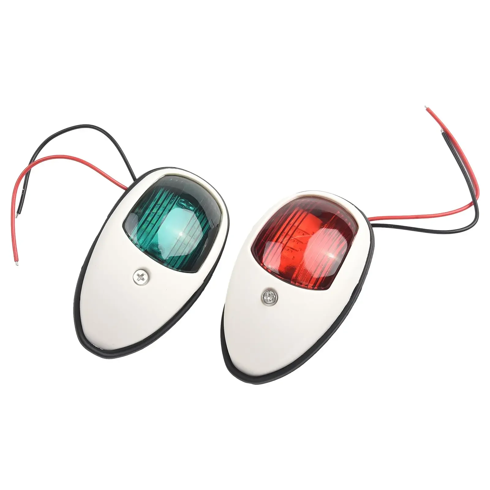 

Navigation Light Signal Light Red & Green White Marine Bow Light Parts Replacement 1Pair 8 LED DC10V-30V Practical