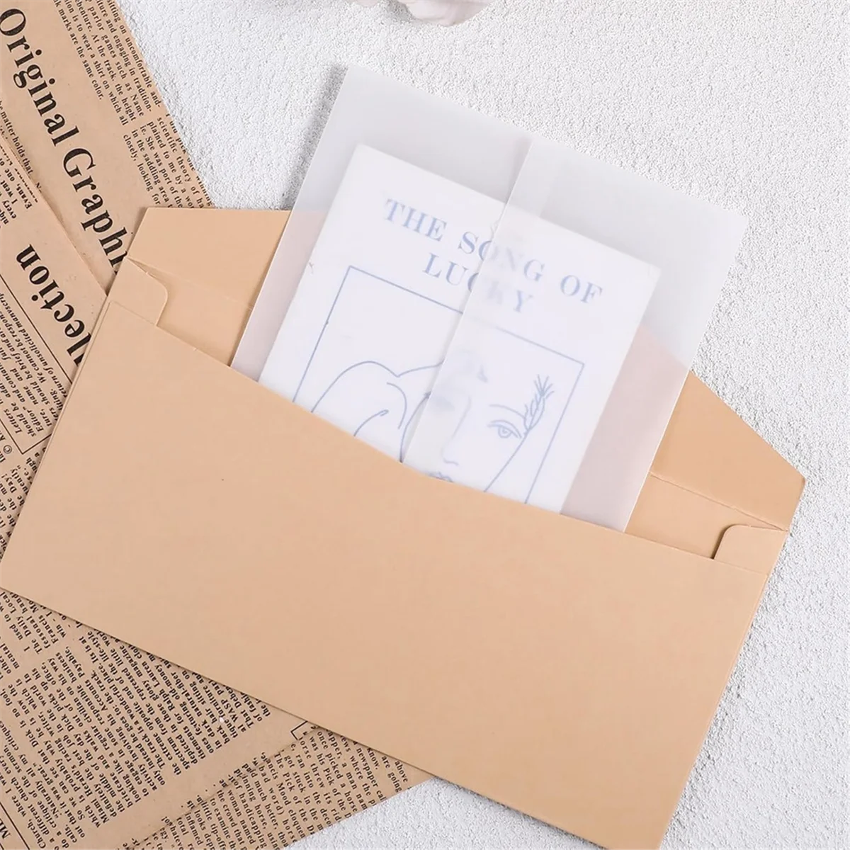 2025+ 120 Pcs Vellum Jackets for 5x7 Invitations Pre-Folded Vellum Paper Wedding Invitation Wraps Translucent Paper