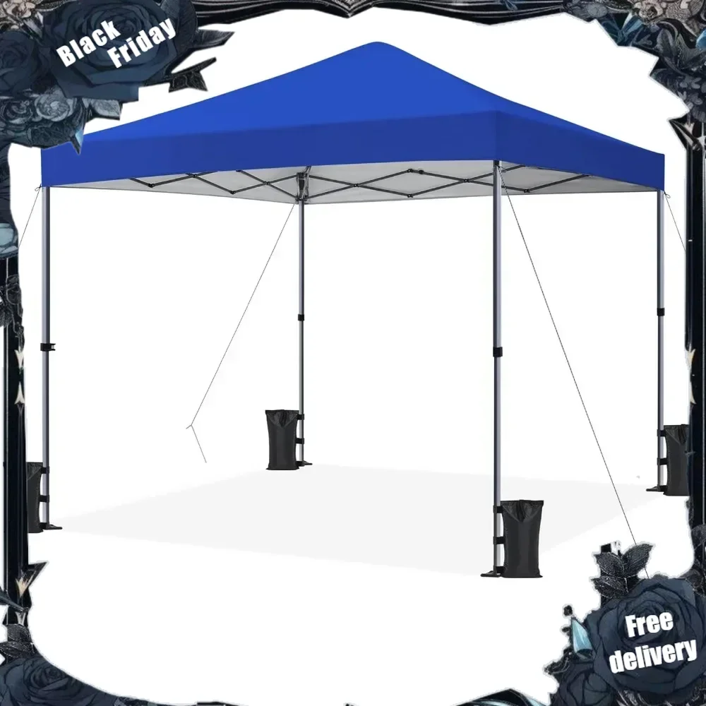 

10x10 1-Person Setup Pop Up Canopy Tent, Instant Portable Commercial Canopy Tent, Outdoor Gazebo with 1-Button Push