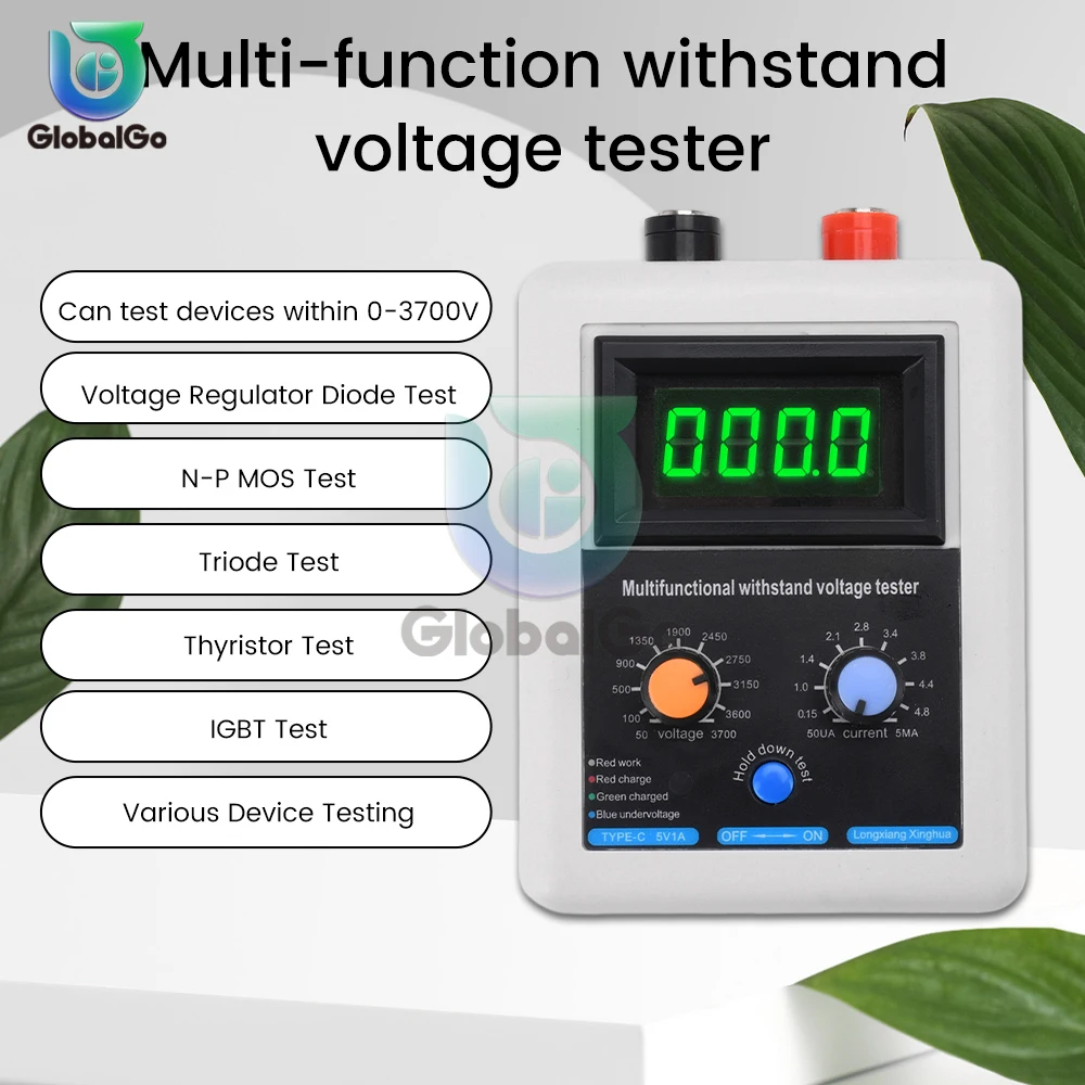 

0V-3500V IGBT Tester Transistor Voltage Tester Diode MOS Triode MOV LED Voltage Capability Transistor Withstand Voltage Tester