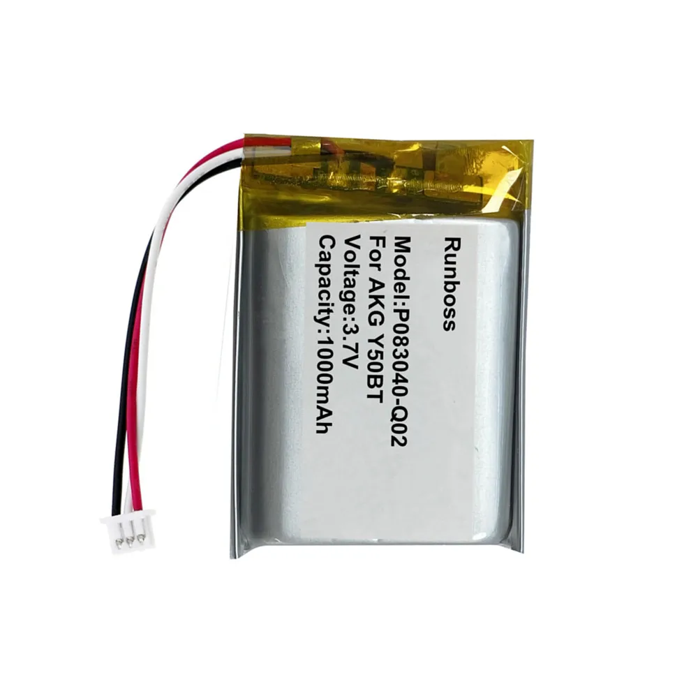 3.7V 1000mAh 803040 Li-Polymer Battery for AKG Y50BT