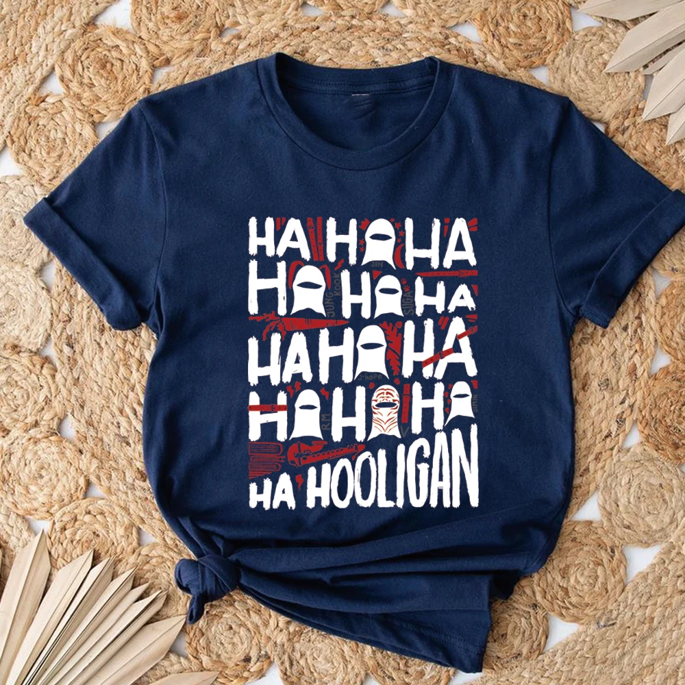 Hooligan Lyric T-Shirt Lustiges Kpop T-Shirt Retro Ha Ha Ha Grafik-Shirts Harajuku Konzert-T-Shirt Unisex Kurzarm-Oberteile Fan-Geschenke – Detail 8