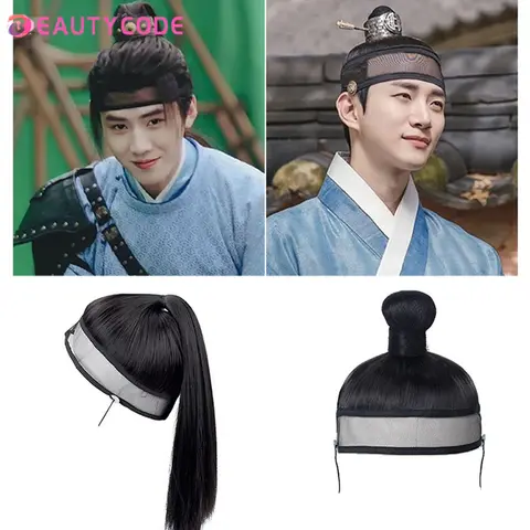 Ancient Chinese Men Vintage Wigs for Men Ming Dynasty Ancient Style Wig Ancient Costume Versatile Daily Use Custom wig