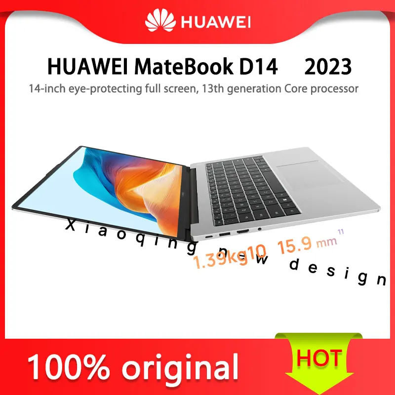 HUAWEI-MateBook D 14, 2023, 13th generation Core i7, Pantalla Completa protectora ocular de 14 pulgadas