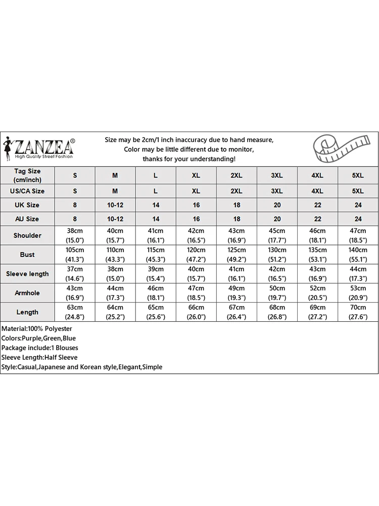 Zanzea เสื้อจับจีบผ้ายืดสำหรับผู้หญิง, เสื้อเบลาส์แขนสามส่วน2024วินเทจแฟชั่นสายคล้องคอ