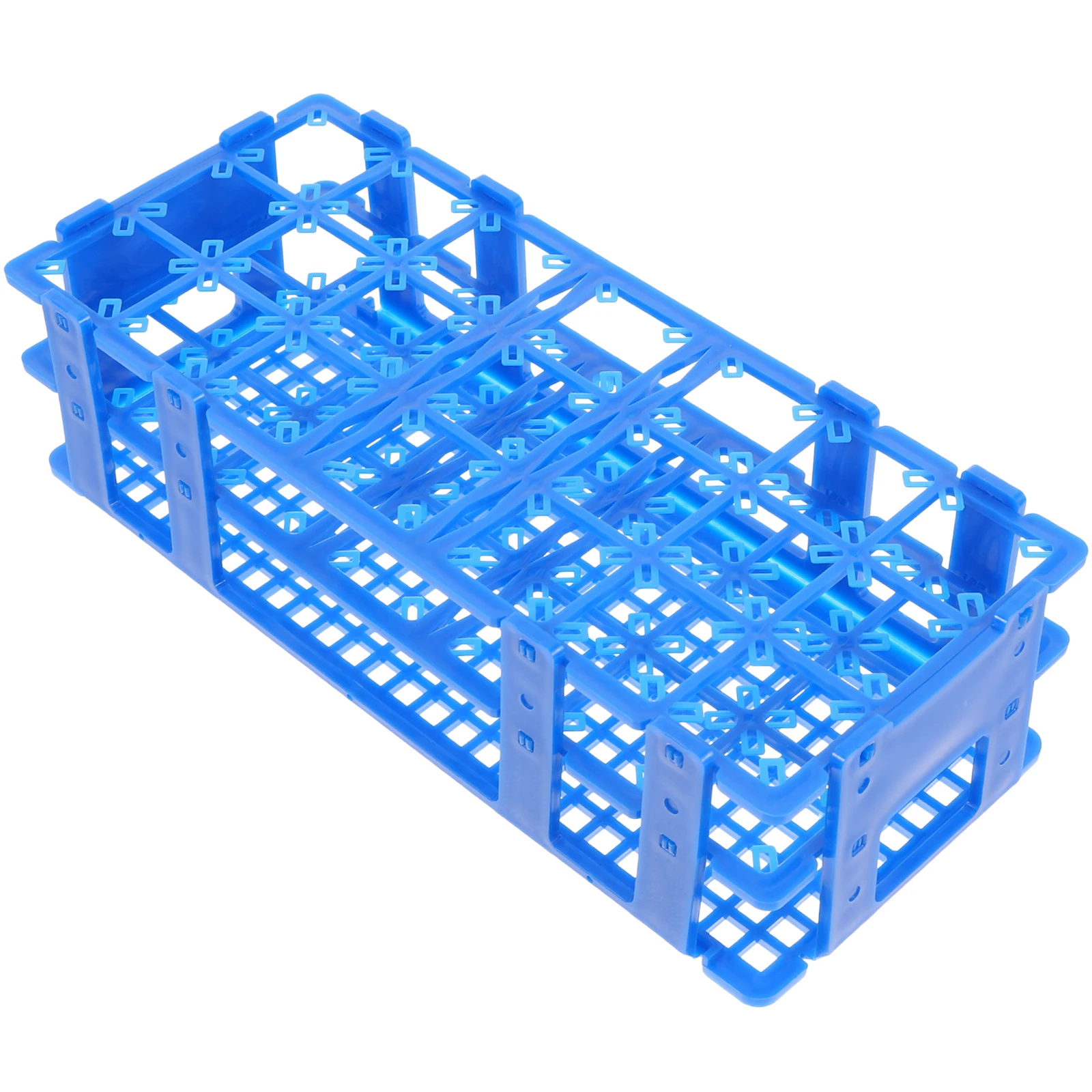 

Test Tubes Rack Lab Racks Holder Multipurpose Storage Organizer Drying Blue Vast